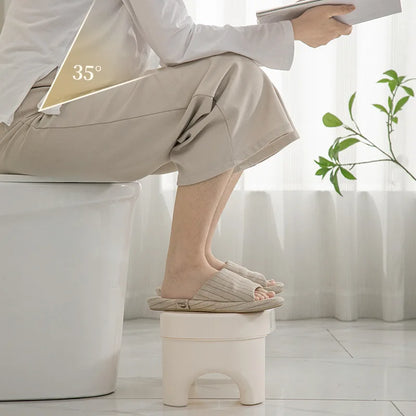 R.E.D. Shopping plastic toilet stool with non-slip pad, thickened feet, designed for children and bathroom use.