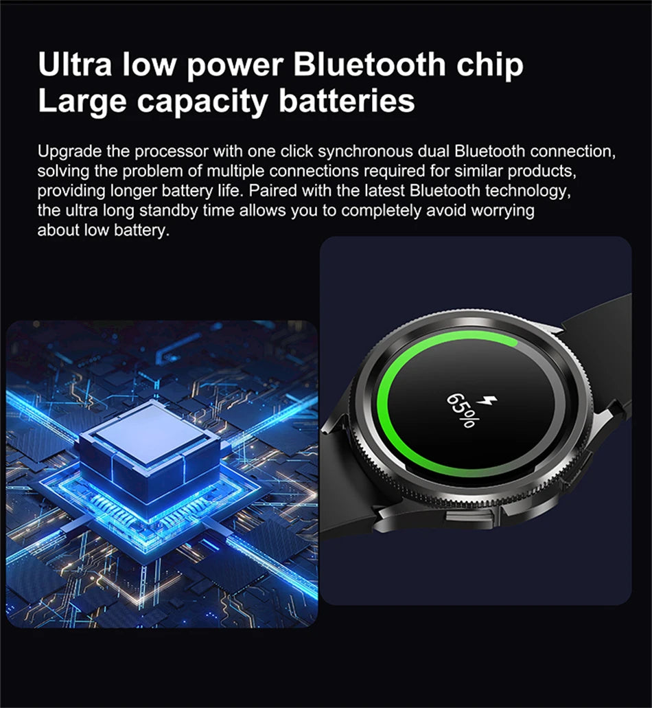 2025 Smart Watch 6 – AMOLED HD Screen, 100+ Sport Modes, IP68 Waterproof, Android & iOS