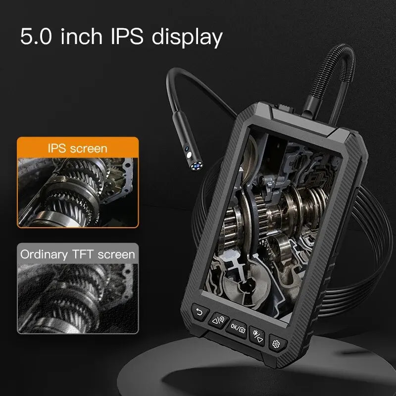 KERUI 1080P Industrial Endoscope Camera – 5" LCD, Dual/Triple Lens