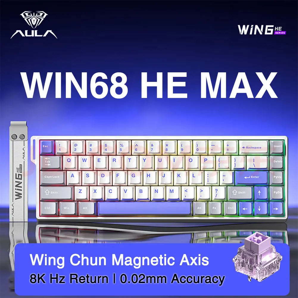 AULA WIN60 / WIN68 HE Gaming Keyboard – Rapid Trigger, RGB, Hotswap