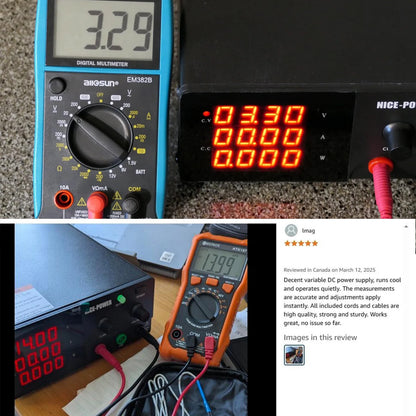KUAIQU Adjustable DC Lab Bench Power Supply (30V–120V)