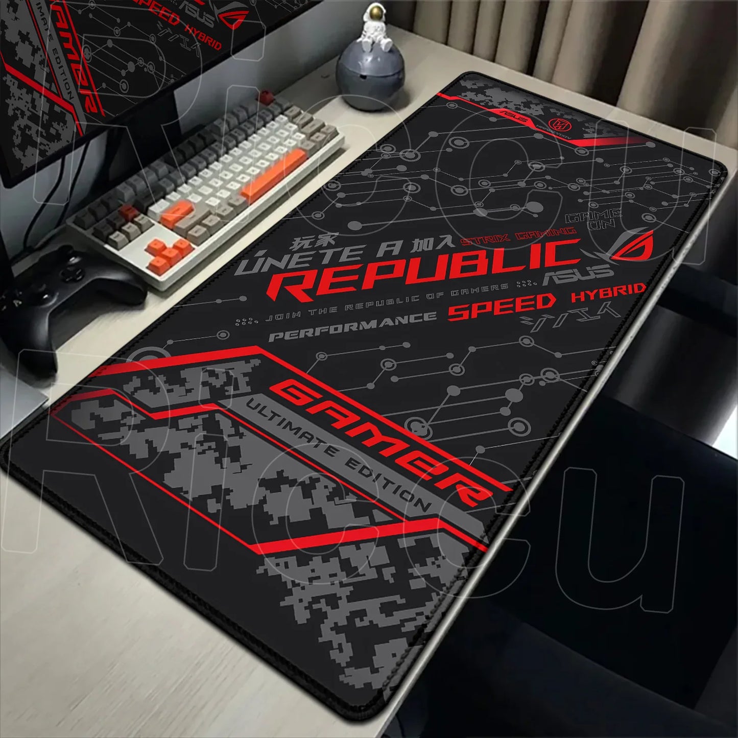 Riccu XXL Anime Gaming Mouse Pad — HD Print, Stitched Edges, Multiple Sizes