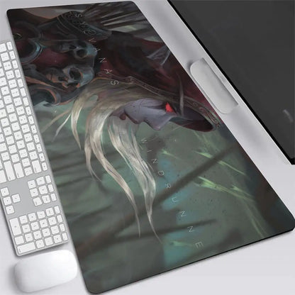 World of Warcraft Sylvanas XXL Gaming Mouse Pad – Large Desk Mat, Rubber Base, Multiple Sizes