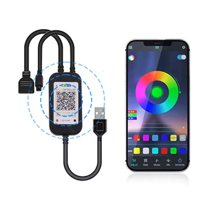 WiFi Bluetooth RGB COB LED Strip Light – 576 LEDs, 24/44 Key Remote, Flexible Tape Kit