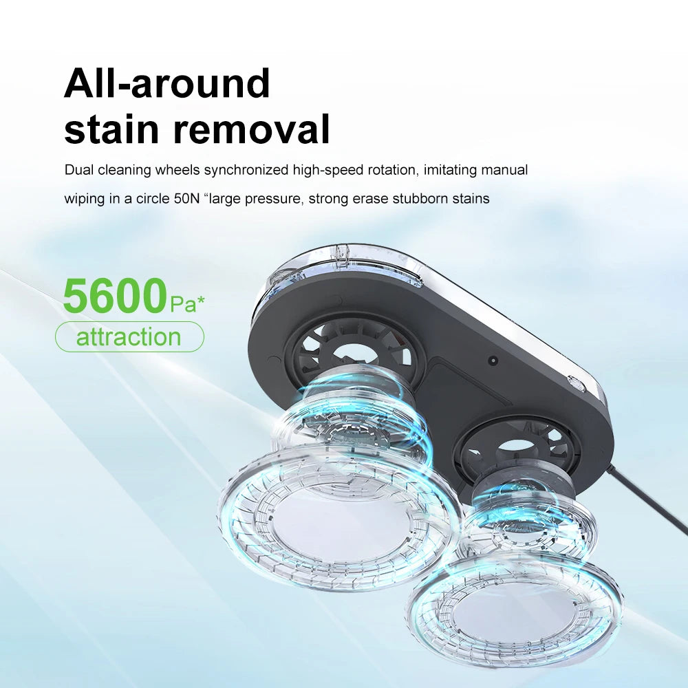 PuRuiKai AI Window Cleaning Robot – Smart Automatic, Streak-Free, Self-Cleaning, Ultra Quiet