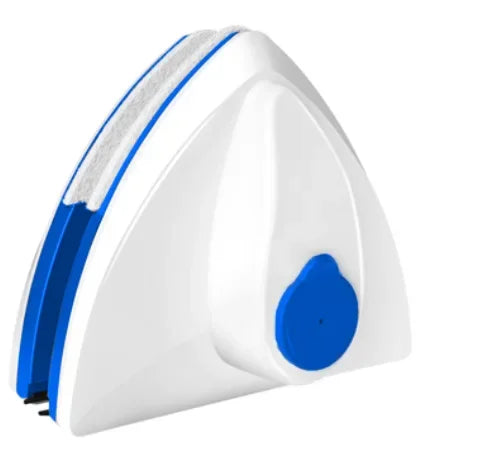 Magnetic double-sided window cleaner brush with auto water discharge wiper, suitable for kitchen and home window cleaning.