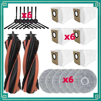JONR P20 PRO / T5 Pro Robot Vacuum Replacement Parts | Main Brush, Side Brush, HEPA Filter, Mop Cloth