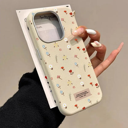Retro Floral Leather Phone Case for Xiaomi Mi 11 Lite, 13T Pro, Poco X7, F6, X5 – Shockproof