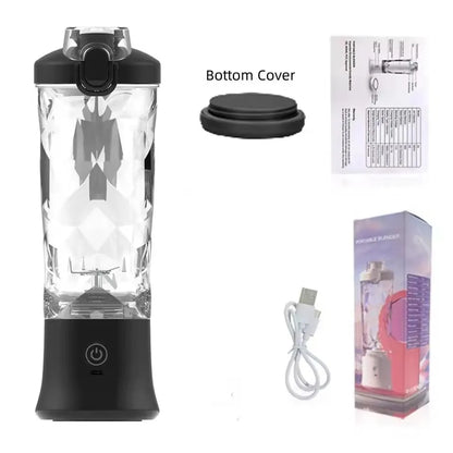 Portable Blender 600ML | USB Rechargeable 4000mAh | Smoothie & Juicer