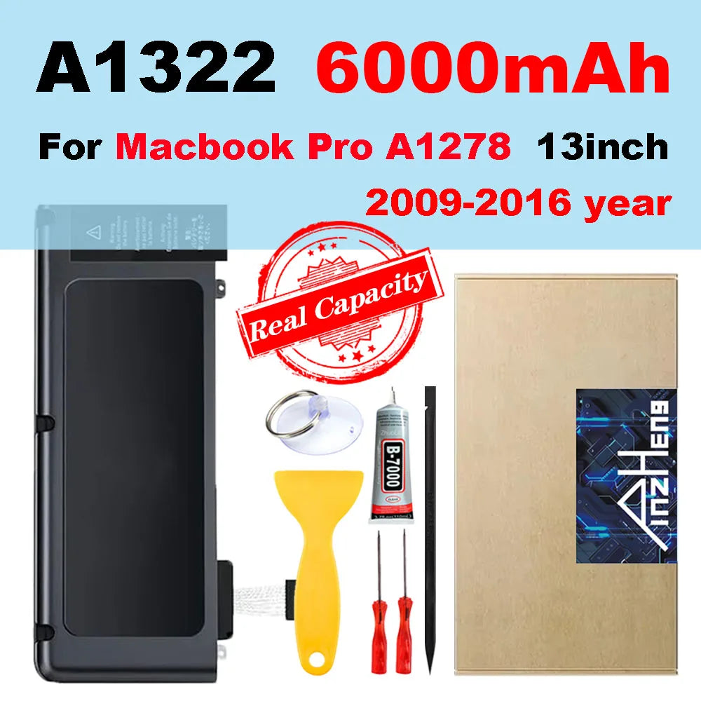 MacBook Pro 13" & 15" Replacement Battery – A1278 A1286 A1342 A1398 A1321 A1322 A1382 A1417 A1437 A1494 A1681
