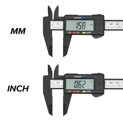 Digital Vernier Caliper 100–150mm – Carbon Fiber Electronic Measuring Tool
