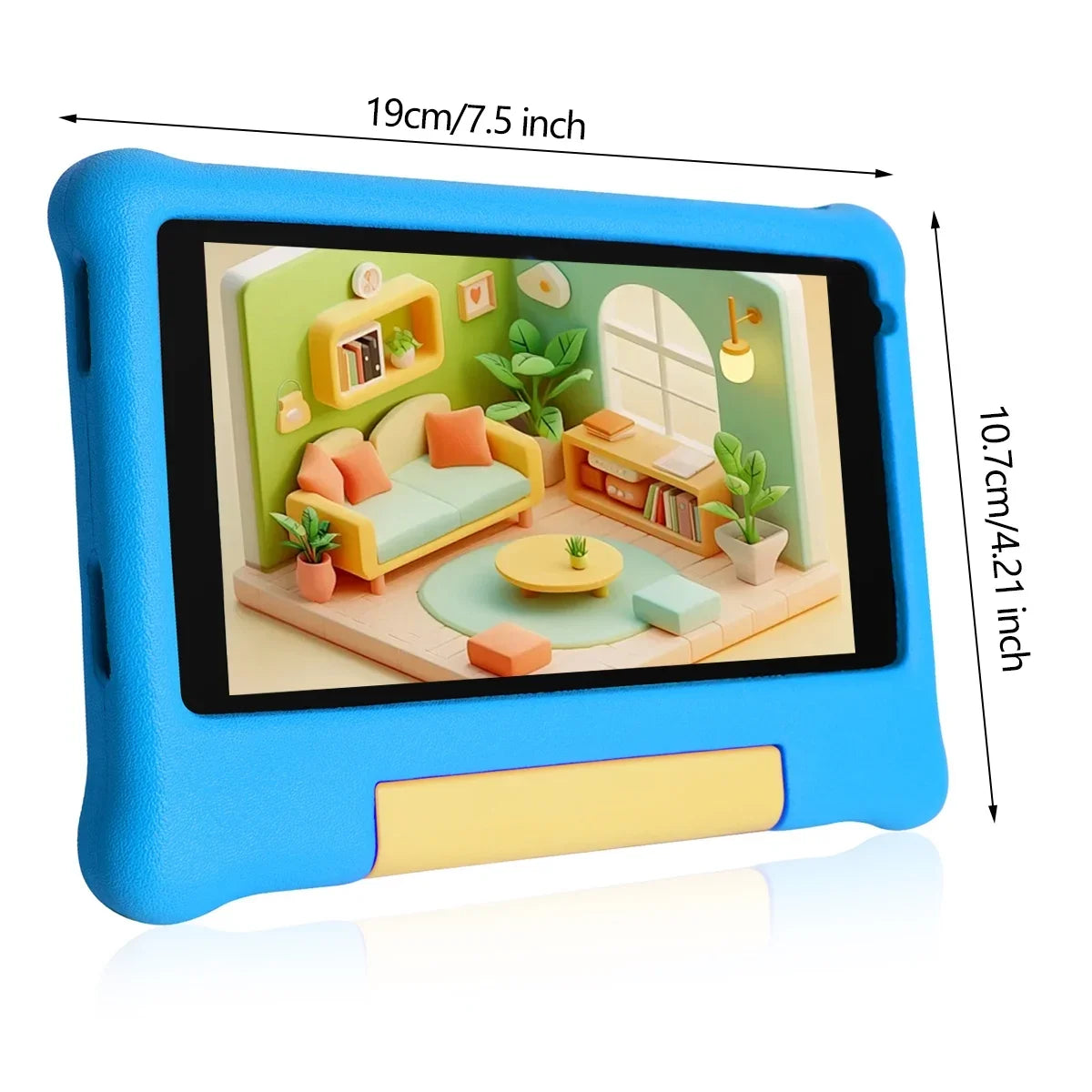URAO 7" Kids Learning Tablet Bundle – Android 13, 5GB+32GB, Headphones, Stylus, Bag, Parental Controls