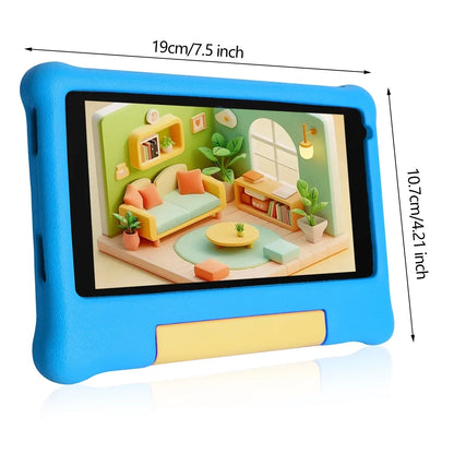 URAO 7" Kids Learning Tablet Bundle – Android 13, 5GB+32GB, Headphones, Stylus, Bag, Parental Controls