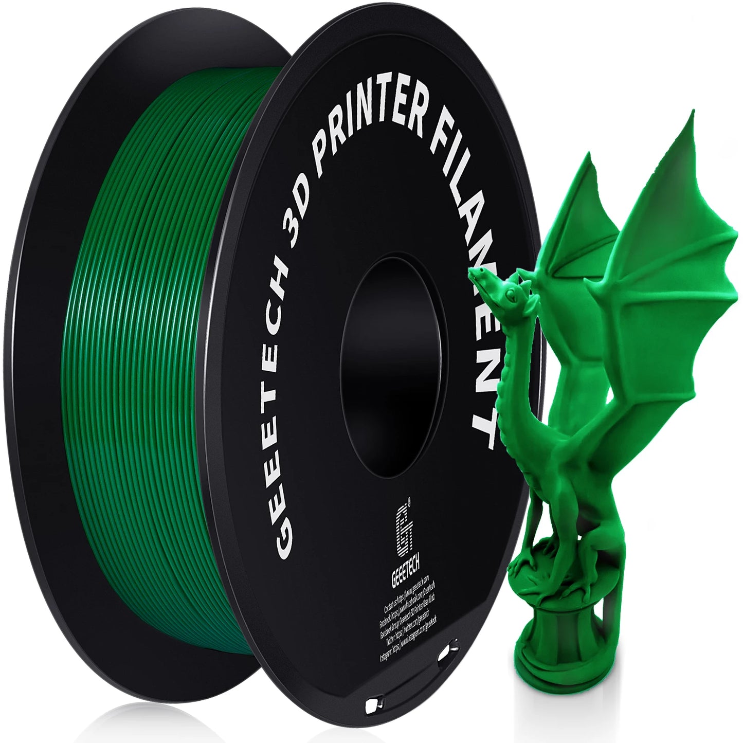 GEEETECH PETG 3D Printer Filament – 1.75mm, 1KG, Vacuum Packaging, Tangle-Free
