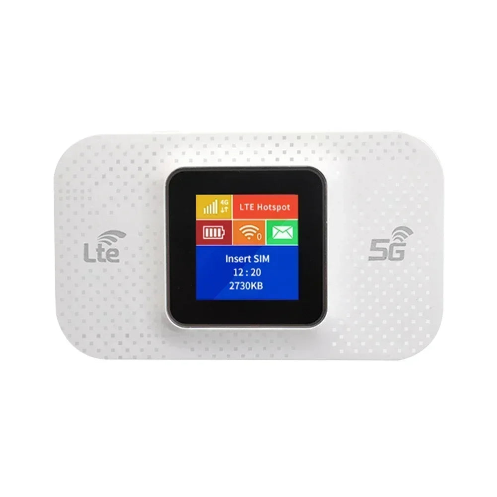Portable R.E.D. Shopping 4G/5G Mobile WiFi Router with SIM card slot and 150Mbps speed for reliable internet on the go.