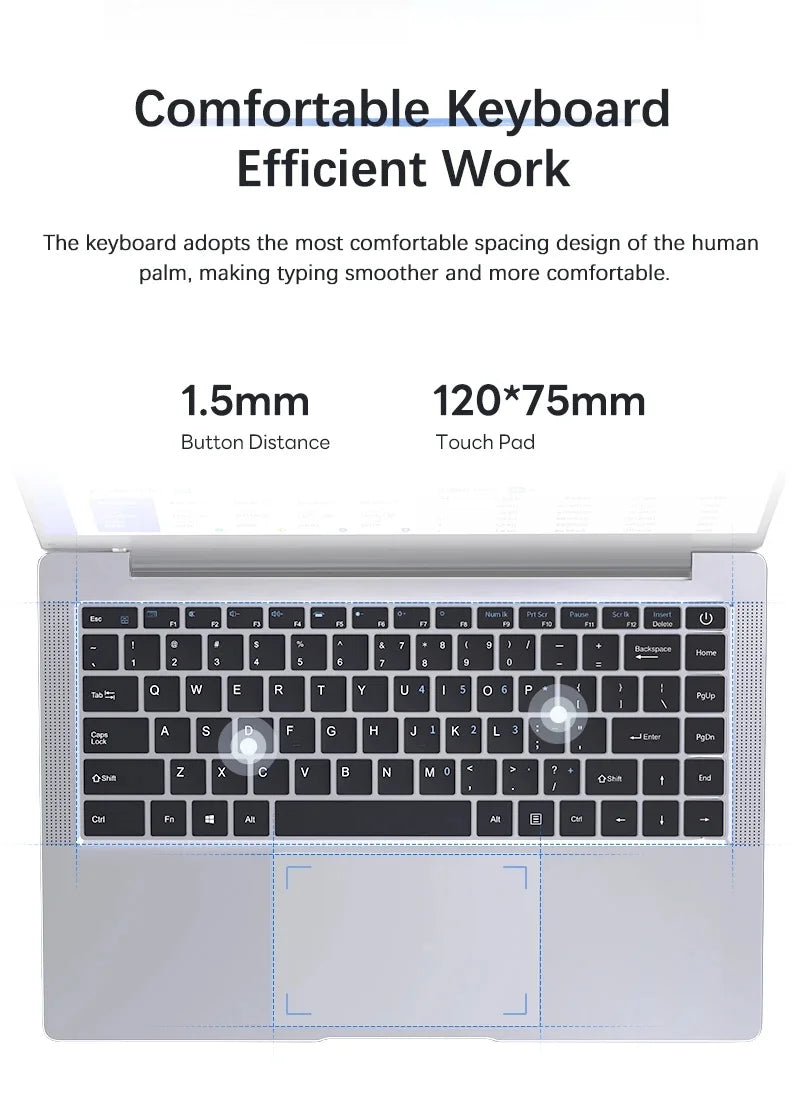 14.1" Laptop | Intel Core i7-8650U or Atom A3950 | 12GB RAM | Up to 2TB SSD | Win 11 | FHD 1920×1080