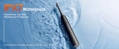 Mornwell D52 Portable Water Flosser + X3 Electric Toothbrush Combo – 4 Modes, 300ml Tank, Rechargeable, Travel-Ready