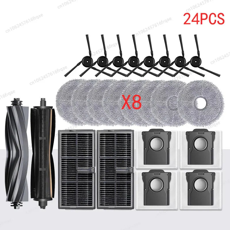 MOVA P50 Pro Ultra / P50 Ultra Robot Vacuum Replacement Parts | Brush, Mop, HEPA Filter, Dust Bag