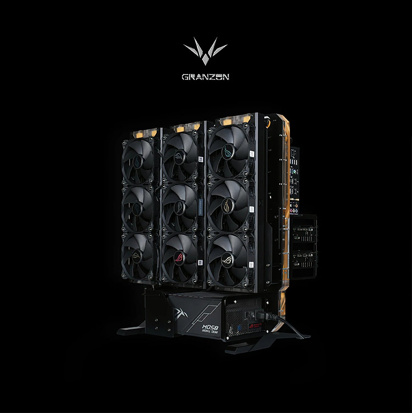 Granzon G20 Open Frame Chassis Distro Plate – Water Cooling Computer Case