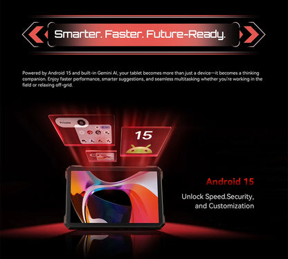 Cubot TAB KingKong S Rugged Tablet – Android 15, 15300mAh, 48MP, 10.1" 90Hz, 4G LTE
