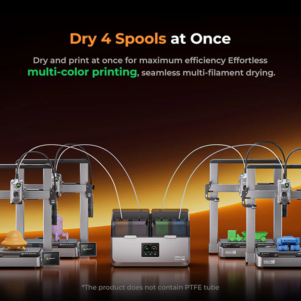 Creality Space Pi X4 Filament Dryer – Dual Chamber, Active Dehumidification