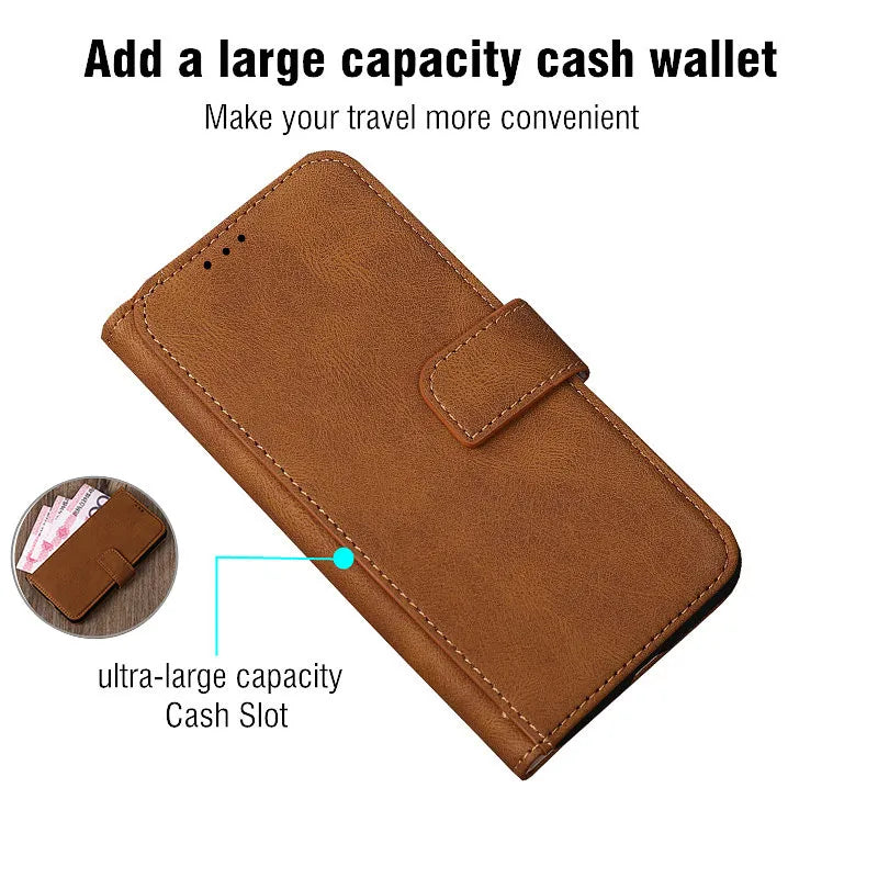 Blackview BV9200 wallet case with stand by R.E.D. Shopping, a black phone holster cover with card slots and built-in stand feature.