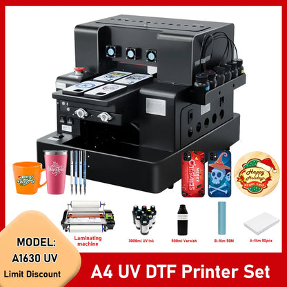 A4 UV Flatbed Printer for Epson L805 – Phone Cases, Bottles, Acrylic, PVC, UV DTF Stickers