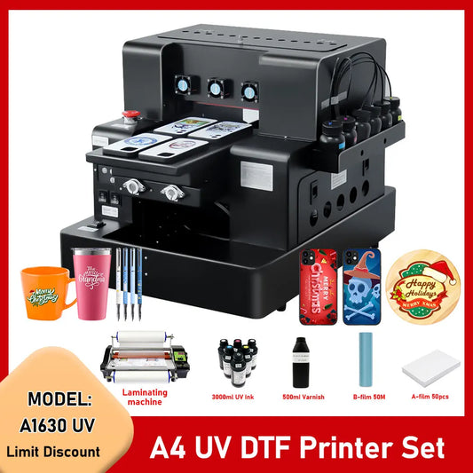 A4 UV Flatbed Printer for Epson L805 – Phone Cases, Bottles, Acrylic, PVC, UV DTF Stickers