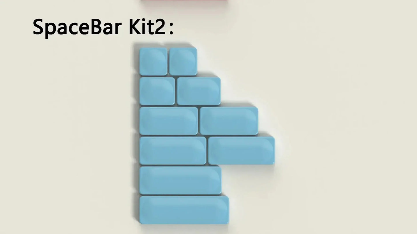 LCK Low Profile PBT Keycap Set – Retro Gray, for 61/68/75/84/87/96/104-Key Mechanical Keyboards