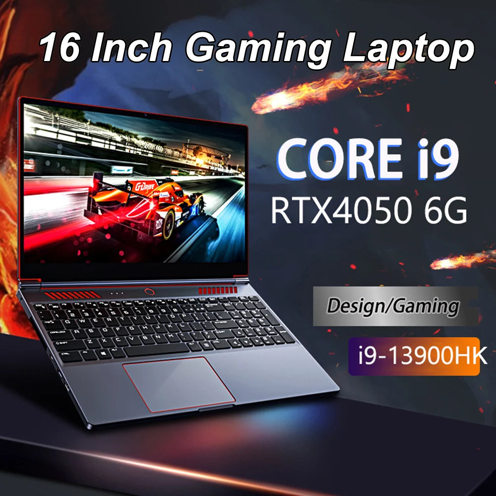 16" Gaming Laptop | Intel Core i9-13900HK | RTX 4050 6G | 16/32GB DDR5 | Up to 2TB NVMe | Win 11