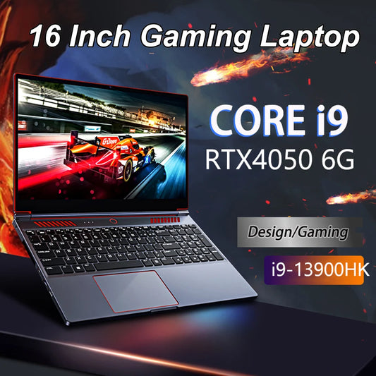 16" Gaming Laptop | Intel Core i9-13900HK | RTX 4050 6G | 16/32GB DDR5 | Up to 2TB NVMe | Win 11