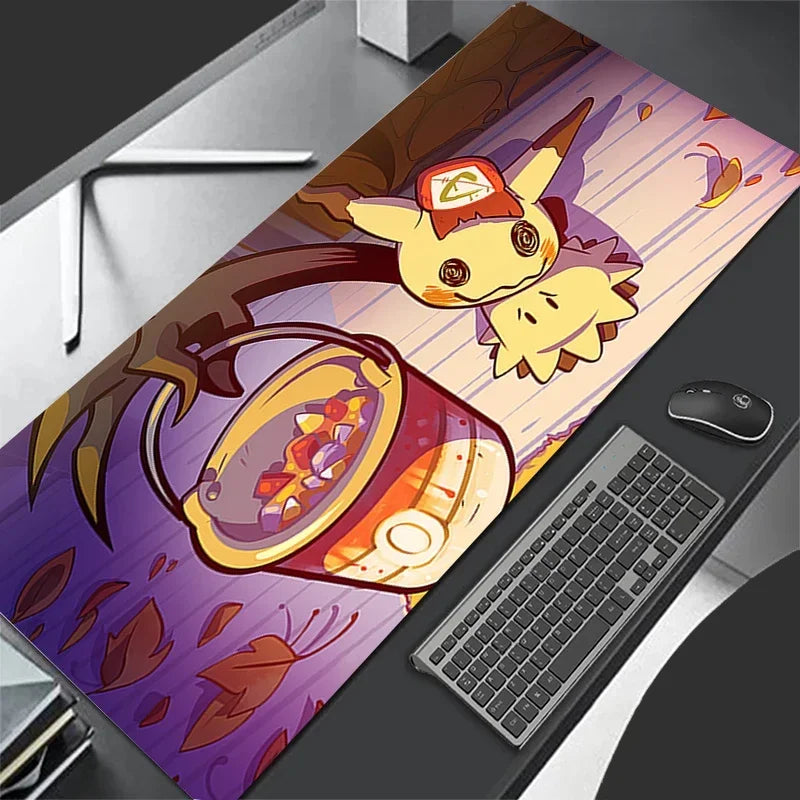 Pokémon Mimikyu Leather Gaming Mouse Pad – Large Anime Deskmat, Waterproof, Keyboard Mat