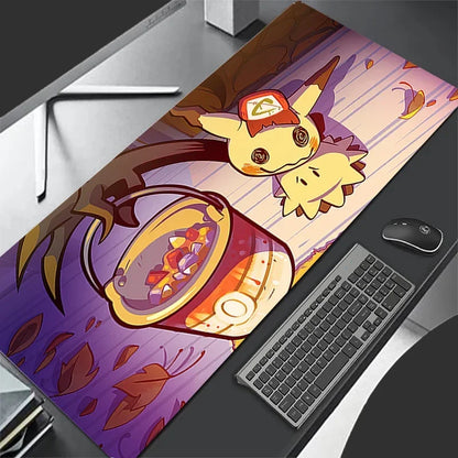 Pokémon Mimikyu Leather Gaming Mouse Pad – Large Anime Deskmat, Waterproof, Keyboard Mat