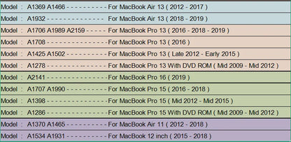EGYAL MacBook Hard Case – Air 13/15, Pro 13/14/16, M1–M5, Crystal, Matte & Glitter Covers