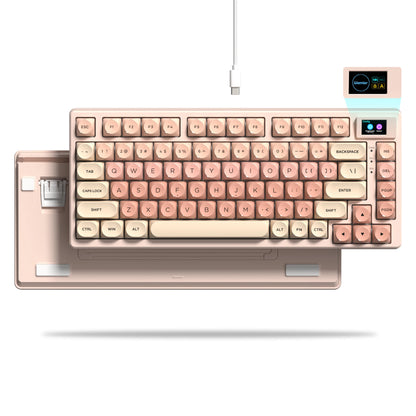 Womier SK80 Gasket Mechanical Keyboard – 83 Key, Hot-Swap, RGB, Smart Display