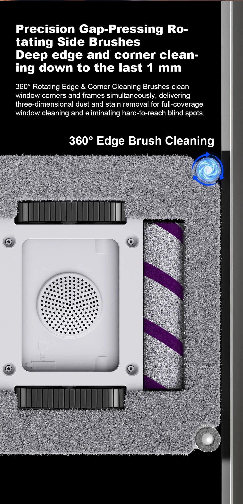 Liectroux S9 Window Cleaning Robot 2026 – Dual Roller Brushes, 6-Way Water Spray, 9kPa, App Control