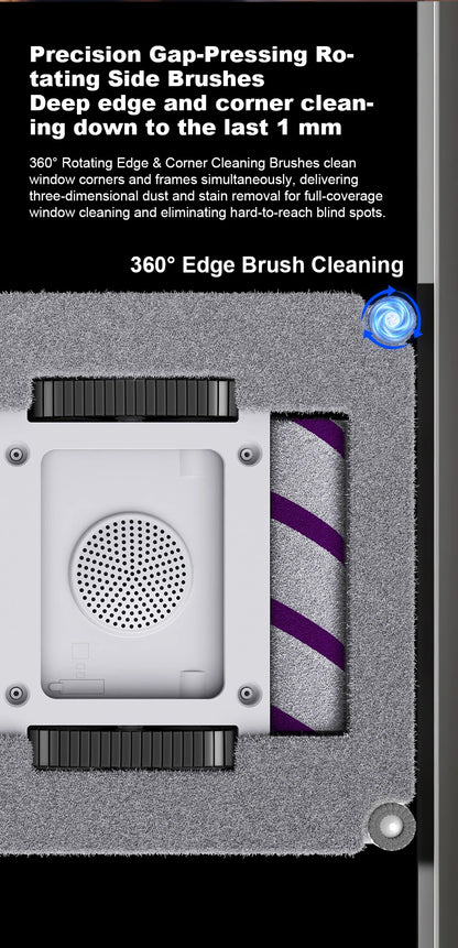 Liectroux S9 Window Cleaning Robot 2026 – Dual Roller Brushes, 6-Way Water Spray, 9kPa, App Control