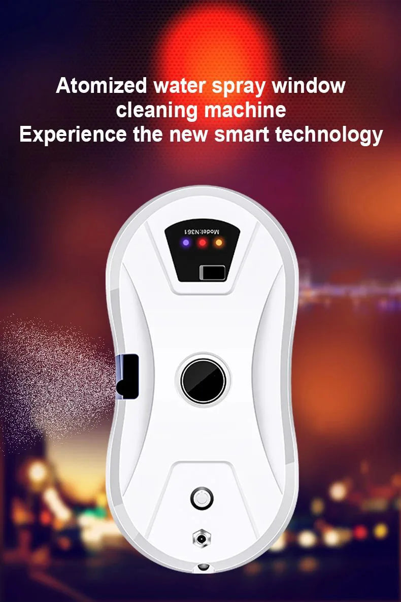 DIVEDEER Intelligent Window Cleaner Robot – Automatic Electric Window Washing Machine with EU Plug