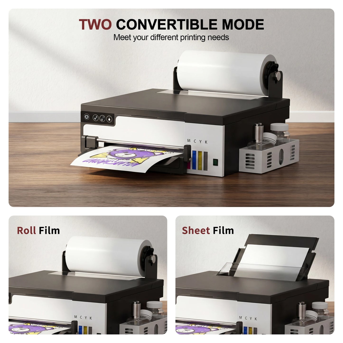 A4/A3 DTF Printer with DTF Oven – XP600, Direct to Film for T-Shirts & Clothes