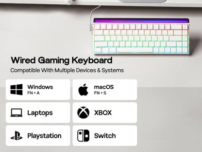 AULA Hero68 HE Magnetic Gaming Keyboard – 65% ANSI, Wired, Hall Effect Switches