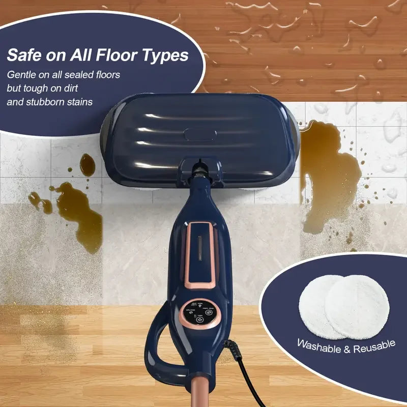 Steam Mop Cleaner 10-in-1 – Rotating Pad, 1300W, Hardwood & Laminate Floor
