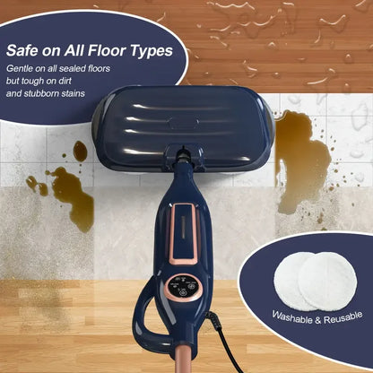 Devoac VM6 Steam Mop 10-in-1 – 1300W Rotating Mop Pad, LED, 330ml Tank, Hardwood & Laminate