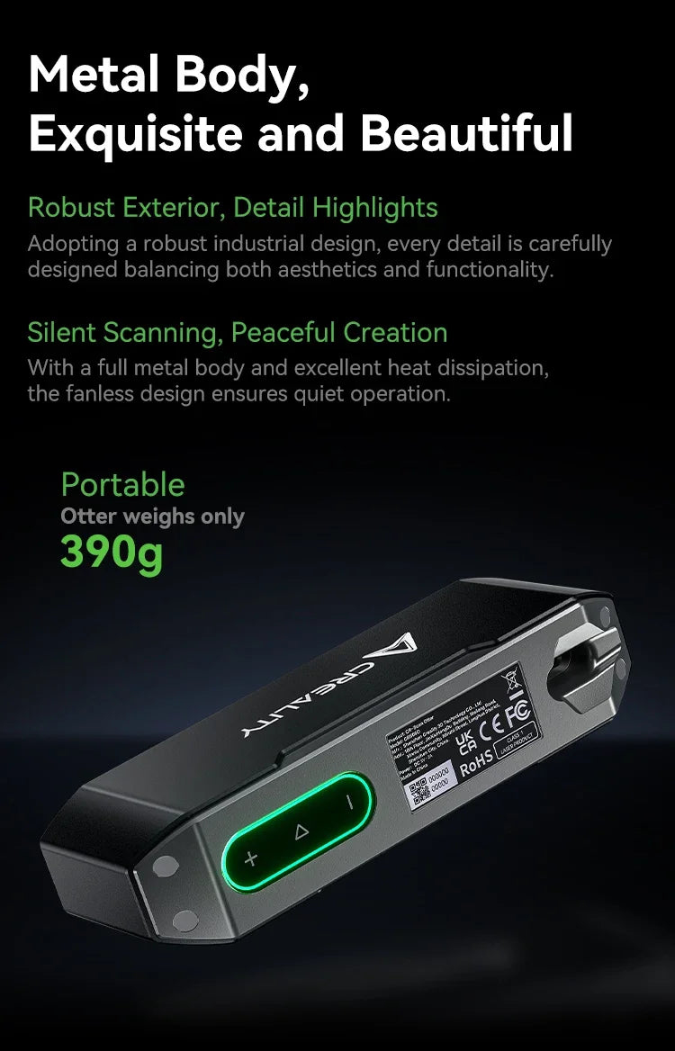 Creality CR-Scan Otter Handheld 3D Scanner – 0.02mm Accuracy | Full-Color | Anti-Shake