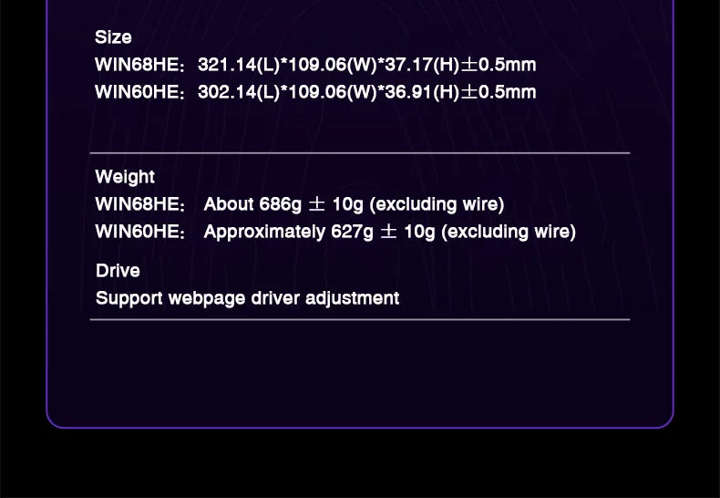 AULA WIN60/WIN68 HE Magnetic Switch Gaming Keyboard — Rapid Trigger, RGB, Hotswap
