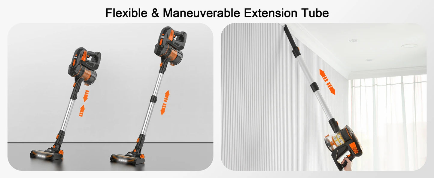 INSE V770 Cordless Stick Vacuum Cleaner – 25kPa, 235W, 6-in-1, 40min Battery