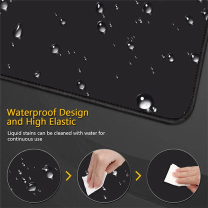 XXL Cartoon Cat Mousepad – 90x40cm HD Print, Non-Slip, Locking Edge Desk Mat