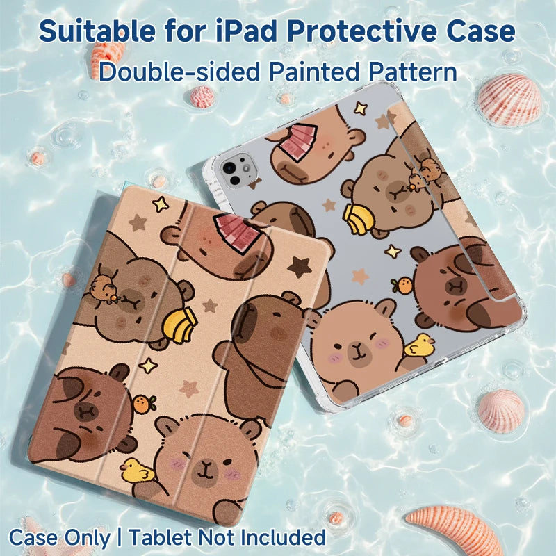 iPad 10/11 (A16) Case with Pen Slot - Protective Cover with Apple Pencil Holder