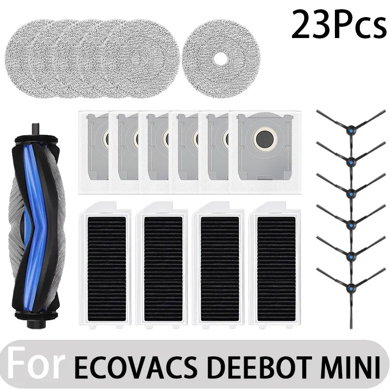 Ecovacs Deebot Mini Robot Vacuum Accessories – Main Brush, Filter, Mop, Dust Bag & More