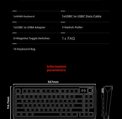 NuPhy WH80 HE Gaming Keyboard | Hall Effect | Rapid Trigger | DKS SOCD | 2.4G BT Wireless