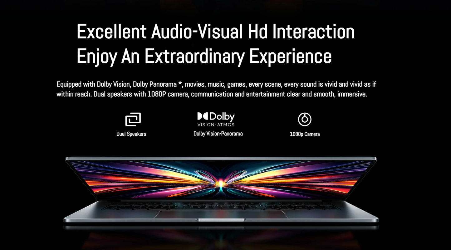 Xiaomi Redmi Book Pro 16 — Intel Ultra 7/Ultra 5, Arc Graphics, 32GB LPDDR5X, 1TB SSD, 3.1K 165Hz